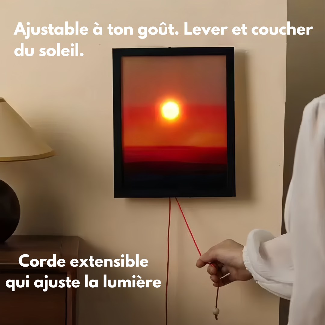 Tableau Lumineux Coucher de soleil